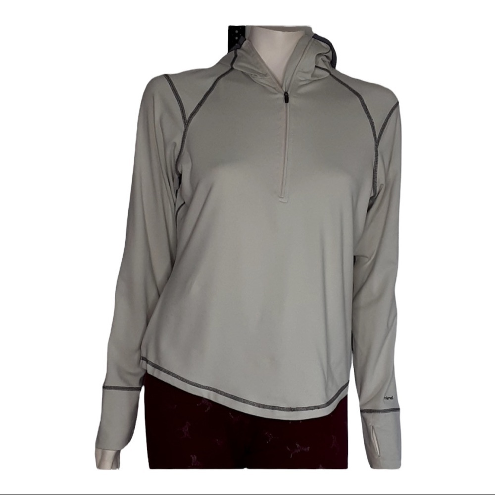 Hind hooded 1/2 zip pullover Sz medium